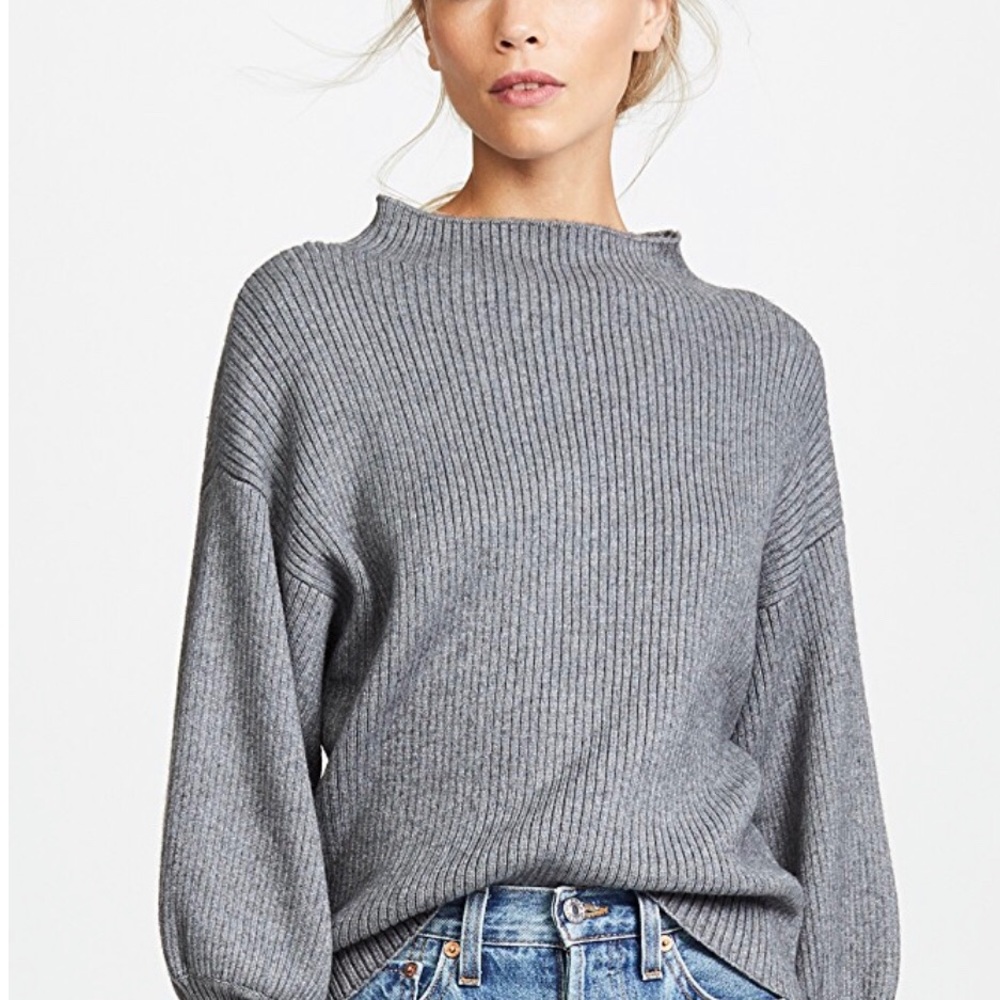 Grey Line and Dot Alder Sweater